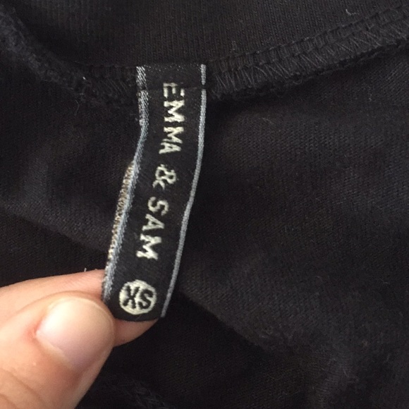 Black lace up shirt from LF’s Emma and Sam - Picture 3 of 3